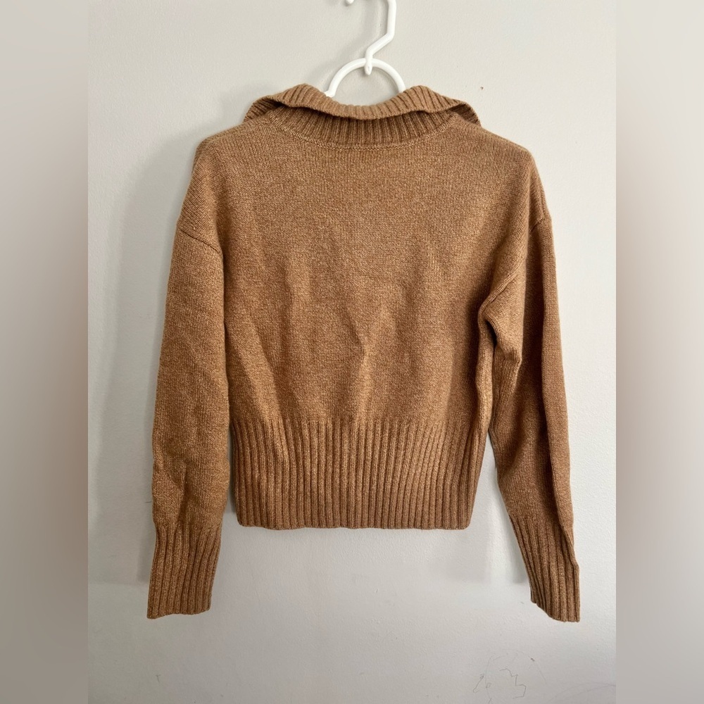 Reformation Beckie Cashmere Collared Sweater Pullover Long Sleeve Size Small - Picture 5 of 6
